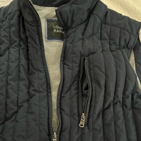 Men’s Louis Raphael navy vest- size M - Picture 4 of 6